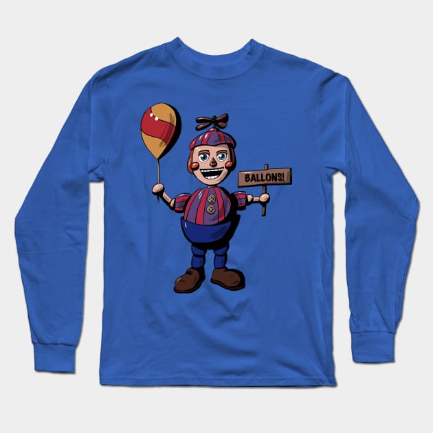 Balloon Boy Long Sleeve T-Shirt by Black Snow Comics